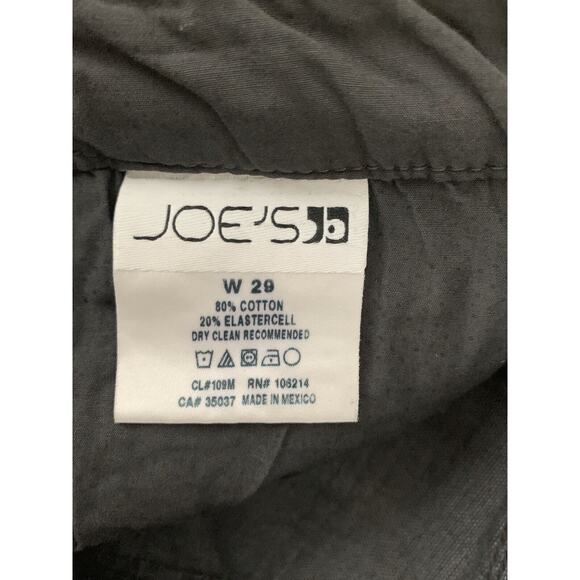JOE'S JEANS Mid Rise Crop Slim Jeans Pants Charcoal Stretch 29 - Picture 5 of 7